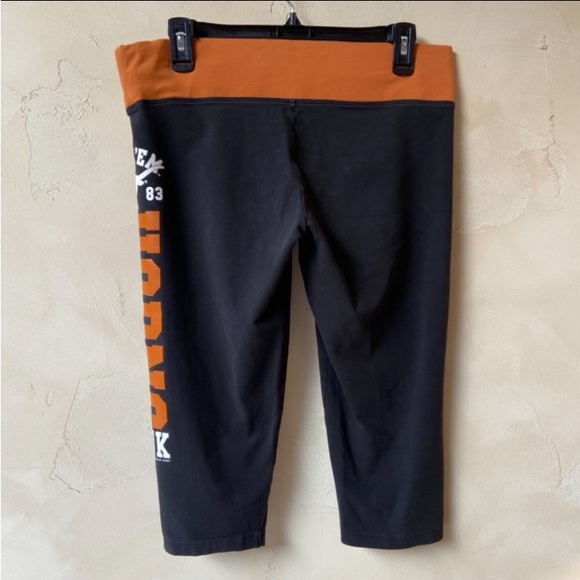 PINK VICTORIA’S SECRET 5th & Ocean Texas “Hook ‘em Horns “ Leggings Size L - Picture 4 of 9